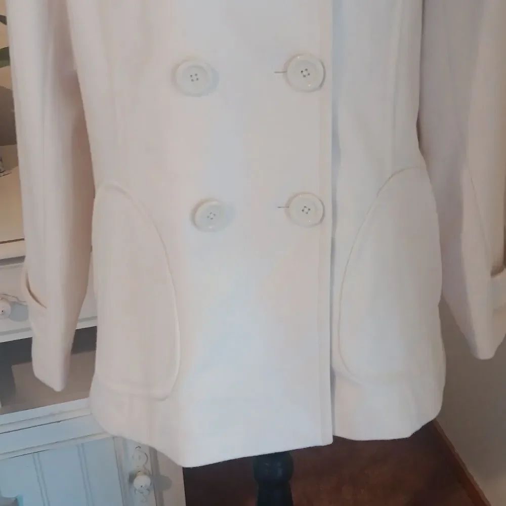 Shaver Lake White Wool Jacket. Classic. - Picture 3 of 10